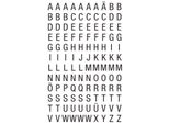 Avery Zweckform® 3720 3720 Etichette Per Lettere - A-Z, 6,5 Mm, Nero, Autoadesive, Resistenti Alle Intemperie, 240 Etichette