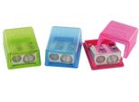 Kum 1032021 Affilatoio Doppio Piatto - Scatola 2In1, Colori Assortiti