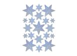 Herma Stelle Adesive Natalizie Argento Holo