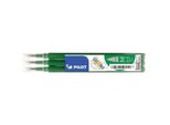 Pilot BLS-FR7-G-S3 Ricarica Roller Frixion BLS-FR7 - 0,4 Mm, Verde, Confezione Da 3