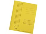 Falken 11287513 Cartella Rapida - A4, Pinzatura Commerciale E Ufficiale, Cartoncino Manila, Giallo