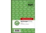 Sigel® SD033 Fatture - A6, Primo E Secondo Foglio Stampato, Sd, Mp, 2 X 40 Fogli