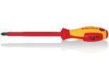 Knipex 98 25 03 Cacciavite Per Viti Phillips Impugnatura Multicomponente Isolante Pozidriv®, Testata Vde Brunita 270 Mm