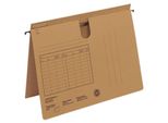 Leitz 1834-00-00 1834 Raccoglitore A Sospensione Serie 18, Pinzatura Commerciale E Ufficiale, Cartoncino Naturale, Marrone Naturale