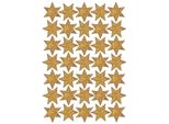 3911 3911 Adesivo Decor Stelle A 6 Punte, Oro, Mica, Ø 16 Mm