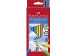 FABER-CASTELL Matite Colorate Triangolari Jumbo, Confezione Da 20 Pezzi