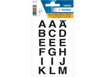 Herma 4135 4135 Etichette Per Lettere - A-Z, 20X20 Mm, Resistenti Alle Intemperie, Nere