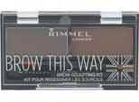Rimmel Brow This Way Kit Per Scolpire Le Sopracciglia 002 Marrone Medio