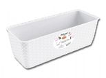 Nohel Garden Chest Natural Autoinnaffiante In Plastica Colore: Bianco, Larghezza: 30 Cm, Profondità: 13 Cm
