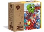 Clementoni Play For Future Puzzle - Supereroi Marvel (2 X 20 Pezzi)