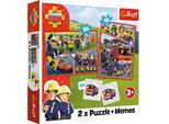 Trefl Puzzle 2In1 + Memo Squadra Di Sam Il Pompiere / Pris 93334