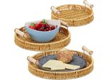 Set Di 3 Vassoi Da Portata Relaxdays