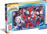 Clementoni - Puzzle Maxi 24 Elementy Marvel Spidey Amazing Friends Dla Dzieci