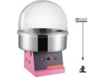 Macchina Per Zucchero Filato Elettrica - 1 Kw - Macchina Per Zucchero Filato Commerciale Con Coperchio - Ciotola E Cucchiaio Di Zucchero In Acciaio Inox - Ideale Per Feste Di Compleanno Per Bambini E Feste Di Famiglia - Rosa