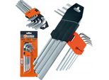 Set Con Chiavi A Esagono Estese, 9 Pezzi, 1,5-10 Mm, Crv, Polax