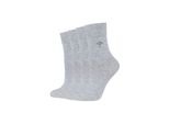 Socken JOOP Socken 4er Pack, Damen, Gr. 35/38, fog melange, 88% Baumwolle, 9% Polyamid, 3% Elasthan, meliert, Socken Socken