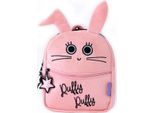 Zaino Milk&Moo Chancin, Simpatico Zaino Per Bambini E Bambine, Simpatico Zaino Con Animali Per L'asilo, Zaino Prescolare Per Bambini, Peluche, Rosa, 3-6 Anni (Coniglietto)