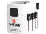 Skross Reisestecker Pro World & Usb (7A), Weiß (00215276)