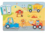 Goki Puzzle In Legno Con Dispositivi In Cantiere