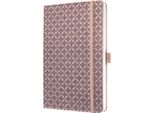Sigel JN137 Quaderno Sigel Jolie A5 A Righe, Copertina Rigida Rosa 174 Pagine