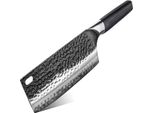 Coltello Da Cucina Damasco HA-38019 - Mannaia/Nero KP38019