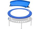 Jiubiaz Copertura Del Bordo Del Trampolino 28 Cm Di Larghezza Ø244 Cm 100% Resistente Ai Raggi Uv Protezione Del Bordo Della Copertura Della Molla Resistente Agli Strappi 8FT - Blu