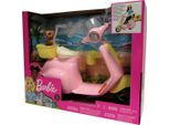 Mattel FRP56 Barbie Scooter Rosa Con Casco Giallo E Cagnolino