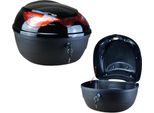 Valigia Per Moto, Bauletto 22L Per Scooter - Moto, Custodia Per Casco Con Serratura, Valigia Per Scooter Per Ciclomotori, Moto, Quad, Scooter, Valigia Impermeabile Nel Colore Nero