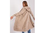 Cardigan Donna Badu Arthwywlwyd Beige Scuro Universal