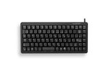 Cherry Slim Line G84-4100 - Tastiera - PS/2, Usb - 86 Tasti - Nero - Germania (G84-4100LCMDE-2)