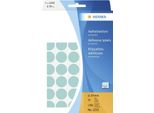 2253 2253 Etichette Multiuso Blu Ø 19 Mm Carta Rotonda Carta Opaca Perforata 1280 Pz.