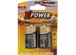 Ansmann 5015623 Alkaline X-Power Batterie, Baby (C), 2Er Pack (5015623), 7,5Mah