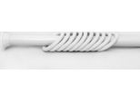 Binario Per Tende Da Doccia 75 - 120 Alu Bianco Telescopico