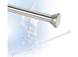 Binario Per Tende Da Doccia Alu 105 Cm - 180 Cm Argento Lucido