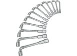 Set Di 12 Chiavi Metriche Aperte Per Tubi - Esagonali - In Scatola - Ks Tools 517.0442