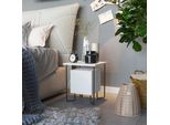 Decortie Acres Comodino Moderno Bianco Mobili Da Camera 40 X 40 X 45 Cm