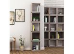 Decortie Multi Libreria Moderna Espositore Grigio Moka - Grigio Antracite, 32 X 22 X 167 Cm