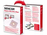Sencor Sacchetti Per Aspirapolvere, In Microfibra, Monouso, 5 Sacchetti E 2 Microfiltri, Trattamento Antibatterico, Per Aspirapolvere Svc 65BL, Svc 65 Gr, Svc 65VT, Svc 65YL