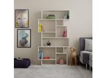 Decortie Karmato Libreria Moderna Espositore Bianco Antico 96 X 26 X 169 Cm