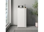 Armadio In Metallo 'BurlöV' Con 1 Anta E 2 Ripiani Acciaio 88 X 40 X 35 Cm Bianco