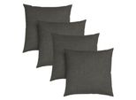 Sleepling - Set Di 4 Cuscini Per Divano, 40 X 40 Cm, Cuscini Decorativi, Cuscini, Grigio Scuro