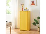 Armadio In Metallo 'BurlöV' Con 1 Anta E 2 Ripiani Acciaio 88 X 40 X 35 Cm Giallo