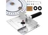 Kraft&Dele | Set Di Piastre Per Fresatura, Tavolo Di Fresatura In Alluminio Per Fresatrice Con Supporto Per Coppia Di Smussatura, Piastra Per Fresatrice Da Tavolo, Piastra Per Fresatrice Per Smussatura
