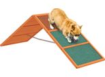 Pawhut Ponte Di Agilità Per Cani Attrezzatura Di Agilità Per Cani Con Ponte Pieghevole, Superficie Antiscivolo Regolabile In Altezza Attrezzatura Di Agilità Per Giardino, 173 X 59 X 66 Cm, Arancione