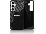 Etui Amg Doppio Strato Rombi Magsafe Fare Samsung Galaxy S25 + Czarno-Czerwony