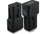 Adattatore Caricabatterie Da Viaggio Tumi 25W Usb-C / Usb-A Nero