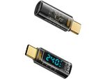 Inf Adattatore Da USB-C Femmina A USB-C Maschio 240W Con Display Digitale (2 Pezzi)