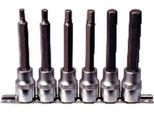Ks Tools Set Di Bussole Da 1/2" Esagonali Lunghe 6 Pezzi - 911.1336"
