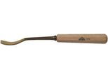 Scalpello Stubai Serie 52 - Forma 26 | Sgorbia A Gomito 25 Mm, Con Manico In Legno, Per Preforare, Per Lavori Di Battuta, Sgrossatura, Rosette, Per Lavorare Il Legno