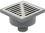 Griglia Di Scarico A Canale, Griglia In Acciaio Inox, 150X150 Mm, Scarico Verso Il Basso